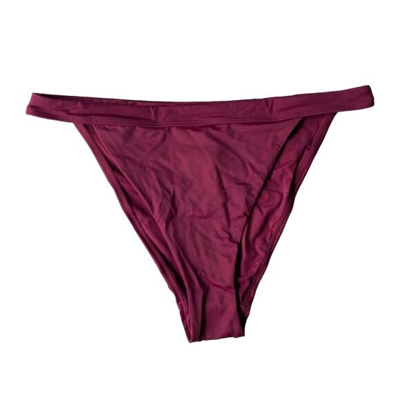 Andie Swim The Caicos Bottom Cheeky Banded Plum Bikini Bottoms M Medium NWT - Picture 2 of 8